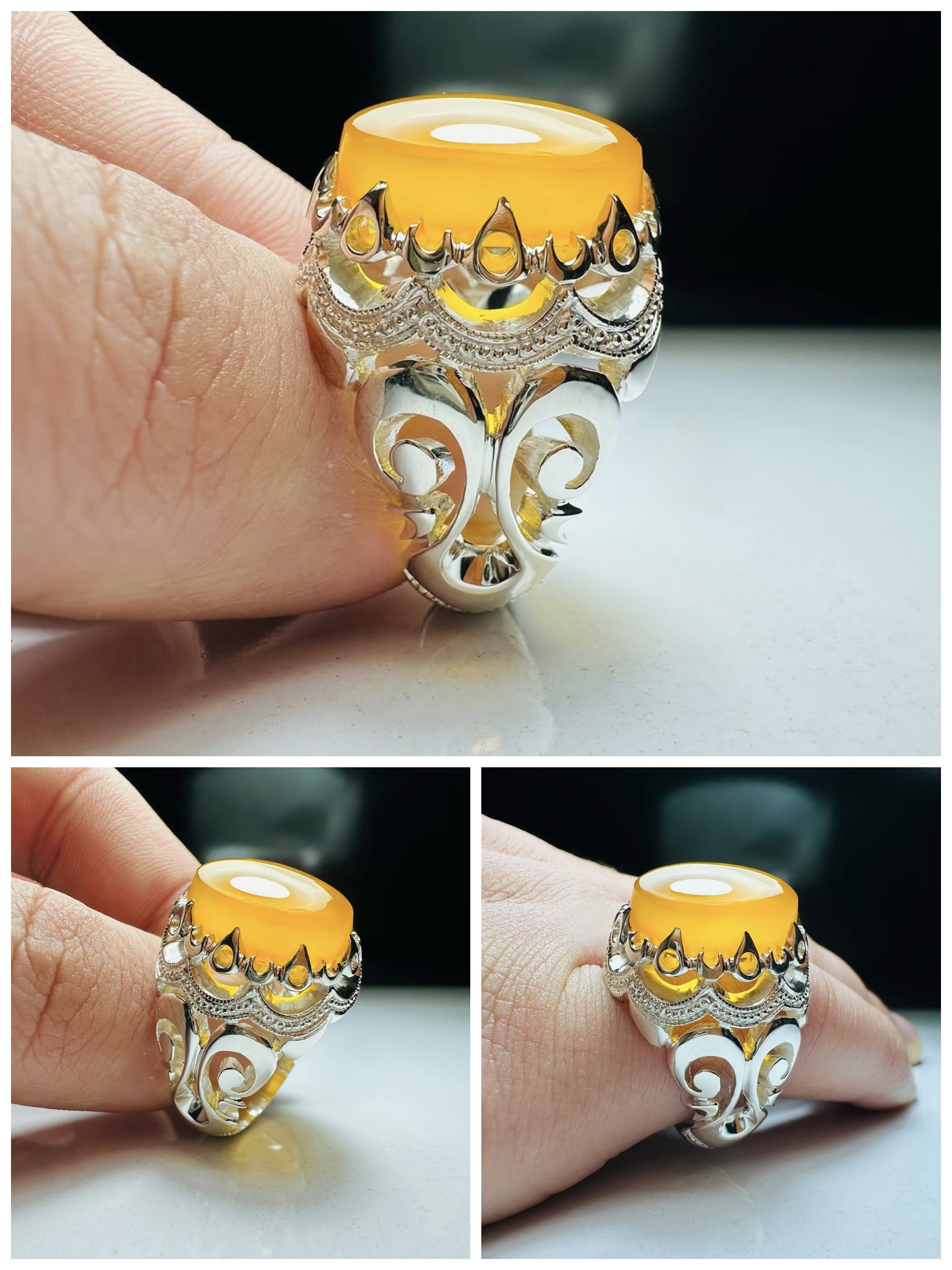 عقیق زرد یمنی اعلا