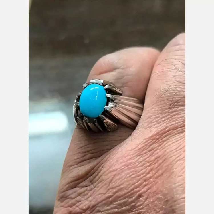 انگشتر فیروزه عجمی اعلا