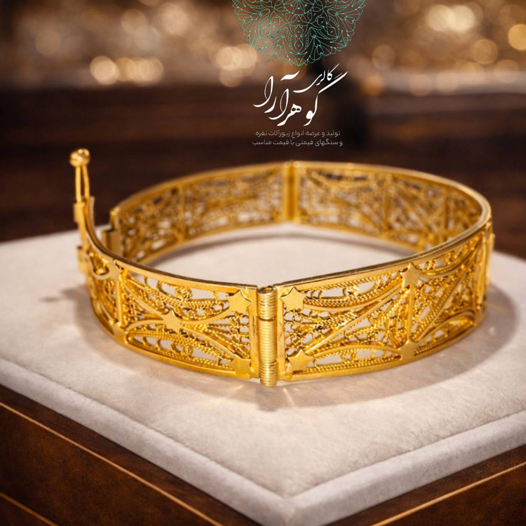 دستبند طلا ملیله کاری امارات